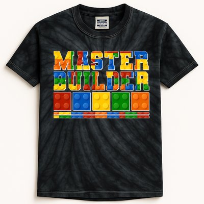 Cool Master Builder Lego Fan Kids Tie-Dye T-Shirt