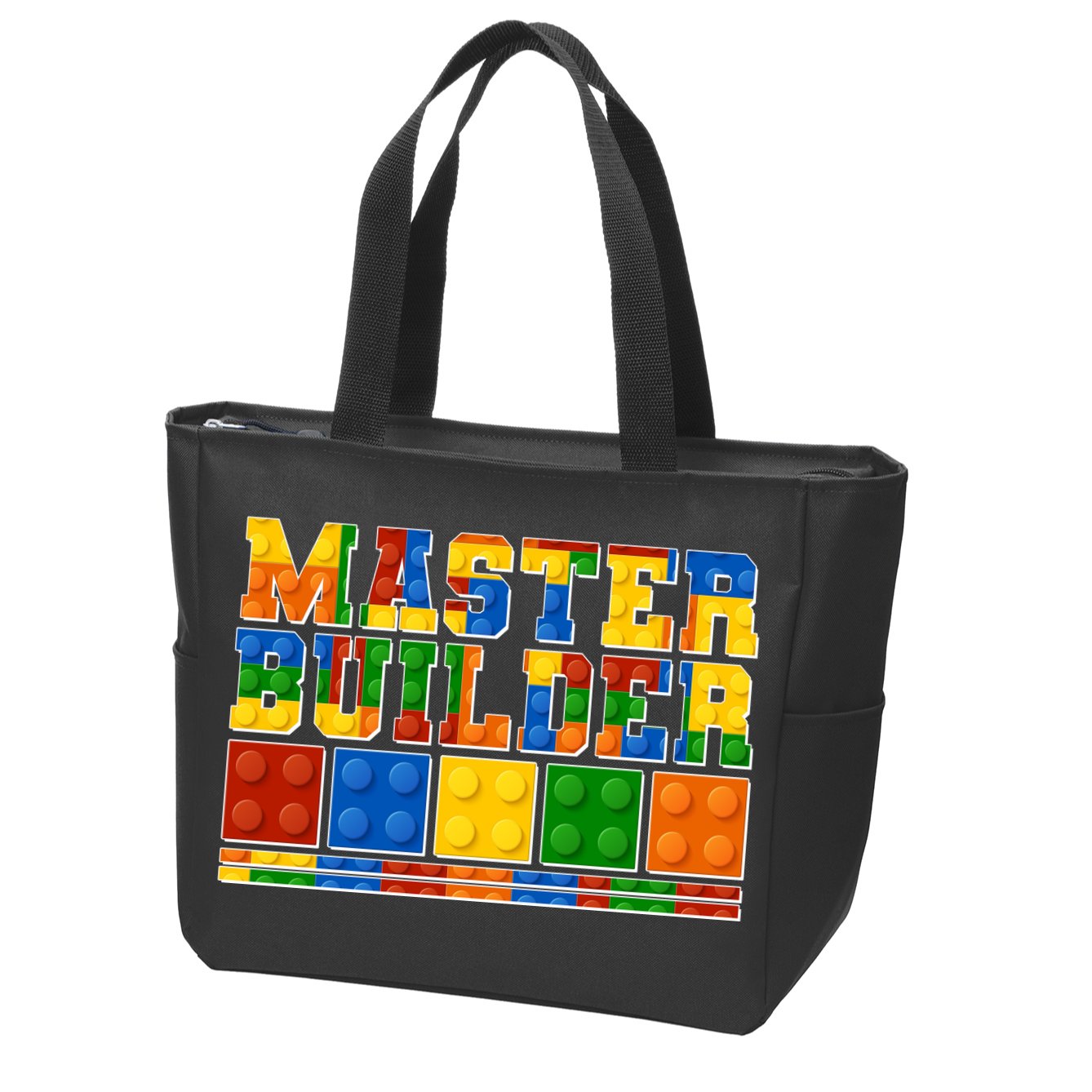 Cool Master Builder Lego Fan Zip Tote Bag