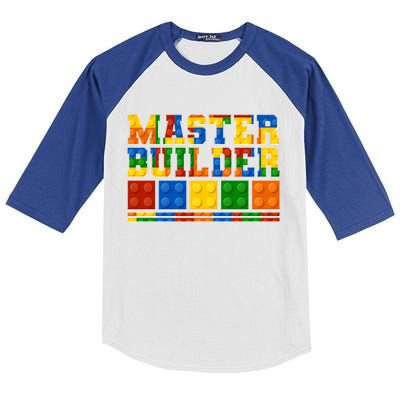 Cool Master Builder Lego Fan Kids Colorblock Raglan Jersey