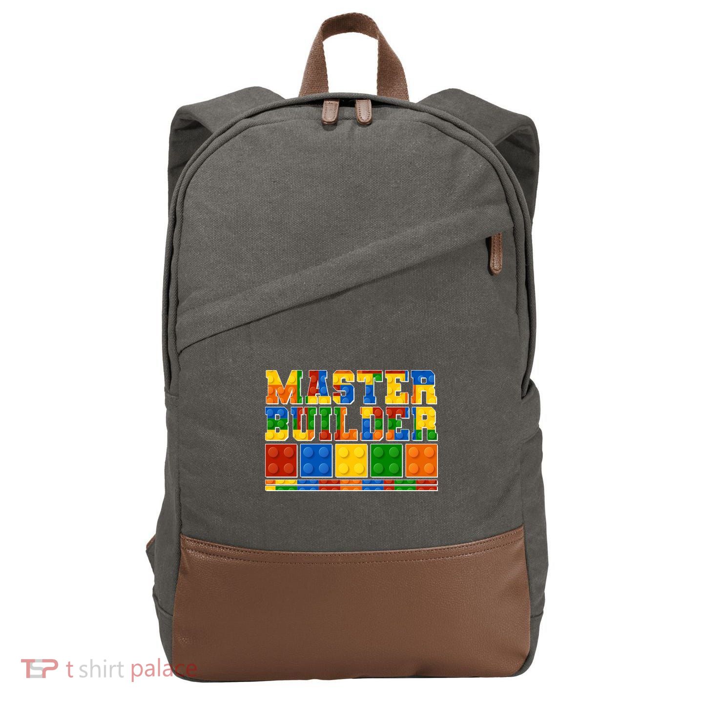 Cool Master Builder Lego Fan Cotton Canvas Backpack