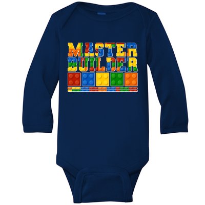 Cool Master Builder Lego Fan Baby Long Sleeve Bodysuit