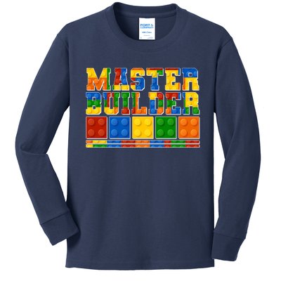 Cool Master Builder Lego Fan Kids Long Sleeve Shirt