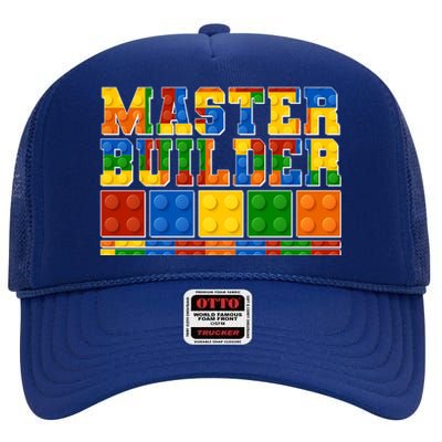 Cool Master Builder Lego Fan High Crown Mesh Back Trucker Hat