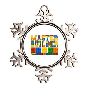 Cool Master Builder Lego Fan Metallic Star Ornament