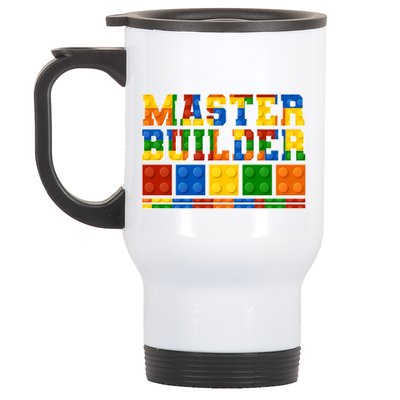 Cool Master Builder Lego Fan Stainless Steel Travel Mug