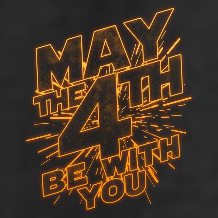 Cool May the 4th Be With You  7 Panel Mesh Trucker Snapback Hat
