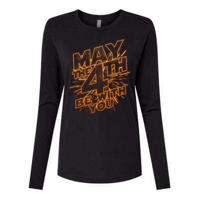 Cool May the 4th Be With You  Womens Cotton Relaxed Long Sleeve T-Shirt