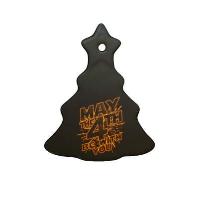 Cool May the 4th Be With You  Ceramic Tree Ornament