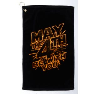 Cool May the 4th Be With You  Platinum Collection Golf Towel