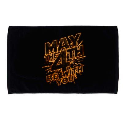 Cool May the 4th Be With You  Microfiber Hand Towel