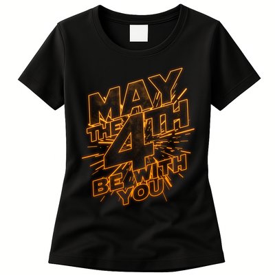 Cool May the 4th Be With You  Womens T-Shirt
