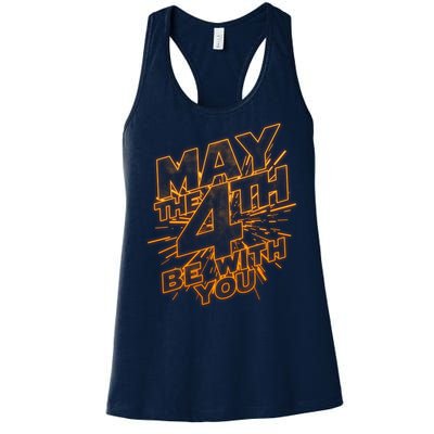 Cool May the 4th Be With You  Women's Racerback Tank