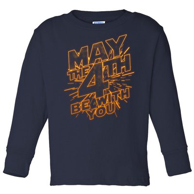 Cool May the 4th Be With You  Toddler Long Sleeve Shirt