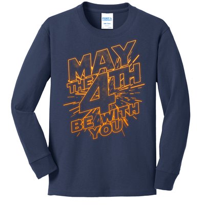 Cool May the 4th Be With You  Kids Long Sleeve Shirt