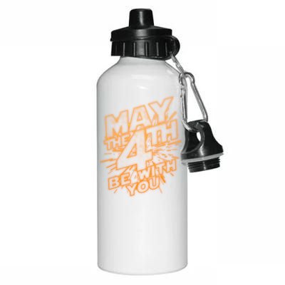 Cool May the 4th Be With You  Aluminum Water Bottle