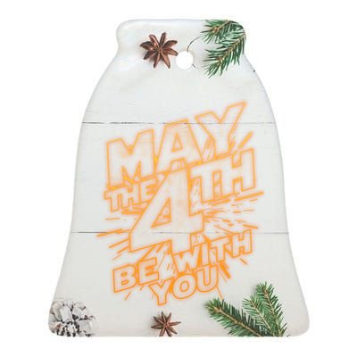 Cool May the 4th Be With You  Ceramic Bell Ornament