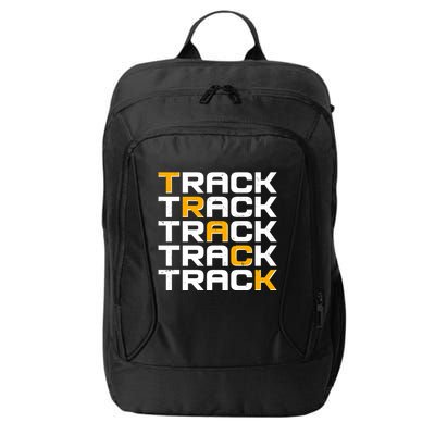 Cool Modern Track & Field Pattern City Backpack