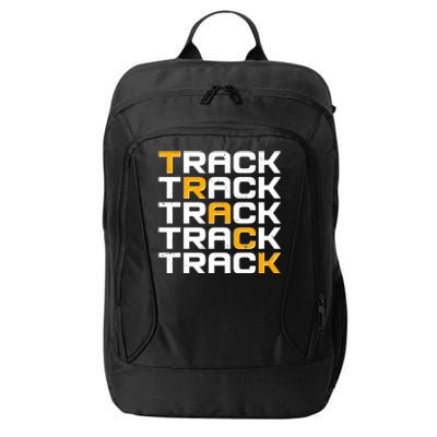 Cool Modern Track & Field Pattern City Backpack