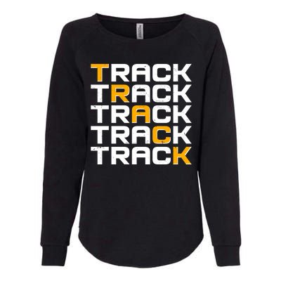 Cool Modern Track & Field Pattern Womens California Wash Sweatshirt