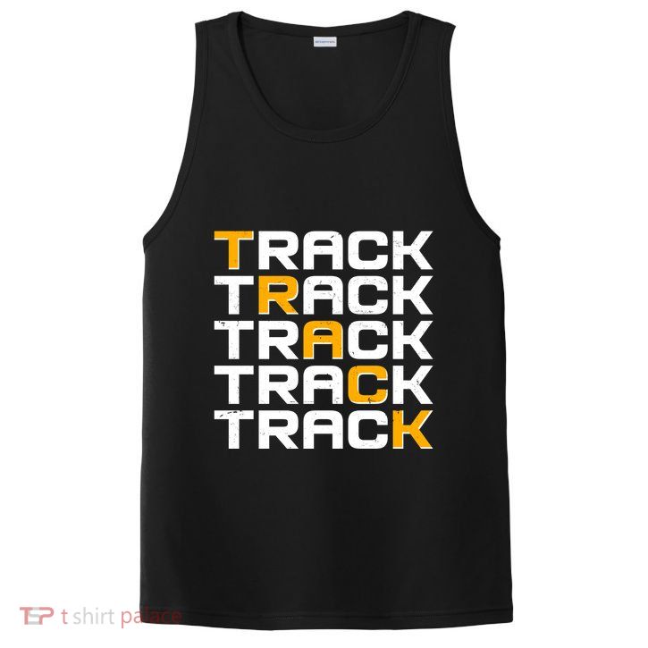 Cool Modern Track & Field Pattern PosiCharge Competitor Tank