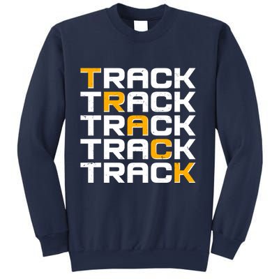 Cool Modern Track & Field Pattern Sweatshirt