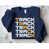 Cool Modern Track & Field Pattern Sweatshirt