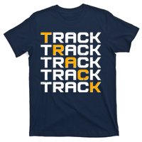 Cool Modern Track & Field Pattern T-Shirt