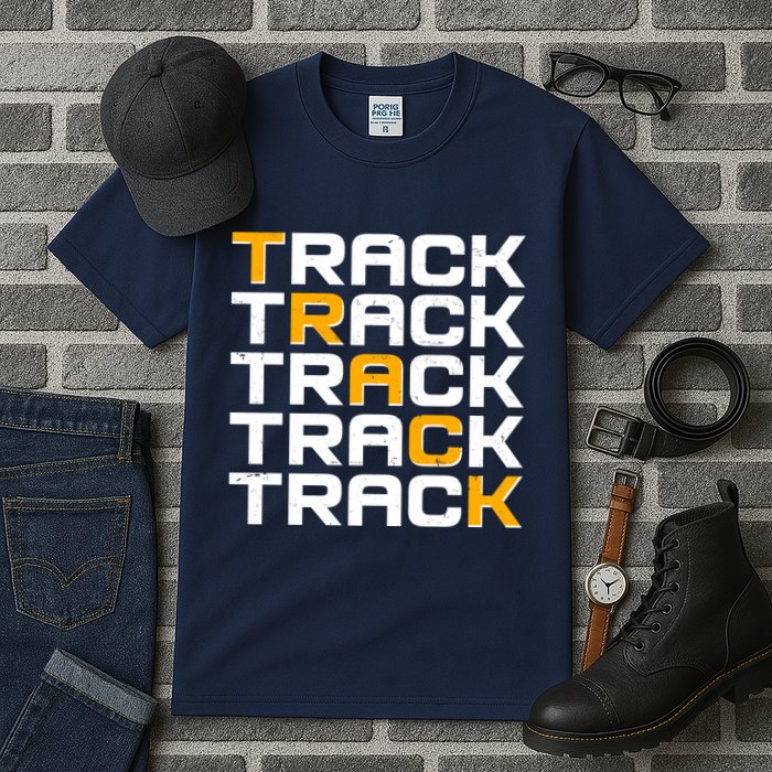 Cool Modern Track & Field Pattern Tall T-Shirt