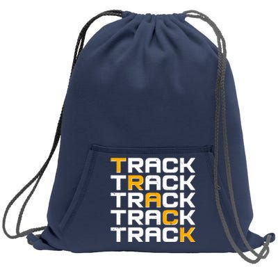 Cool Modern Track & Field Pattern Sweatshirt Cinch Pack Bag