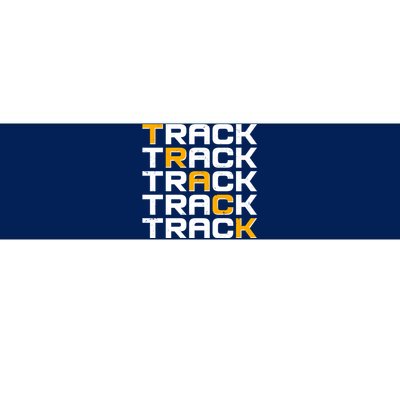 Cool Modern Track & Field Pattern Bumper Sticker