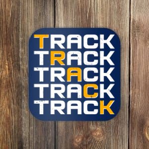 Cool Modern Track & Field Pattern Coaster