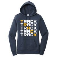 Cool Modern Track & Field Pattern Women's Pullover Hoodie