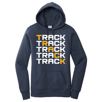 Cool Modern Track & Field Pattern Women's Pullover Hoodie