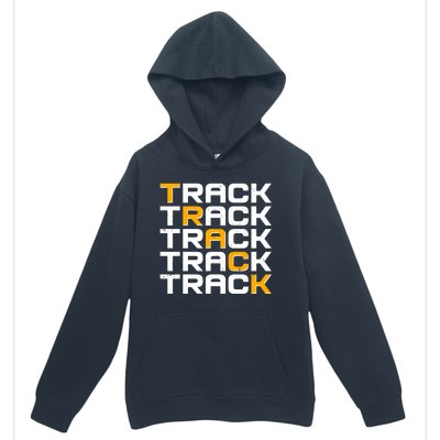 Cool Modern Track & Field Pattern Urban Pullover Hoodie