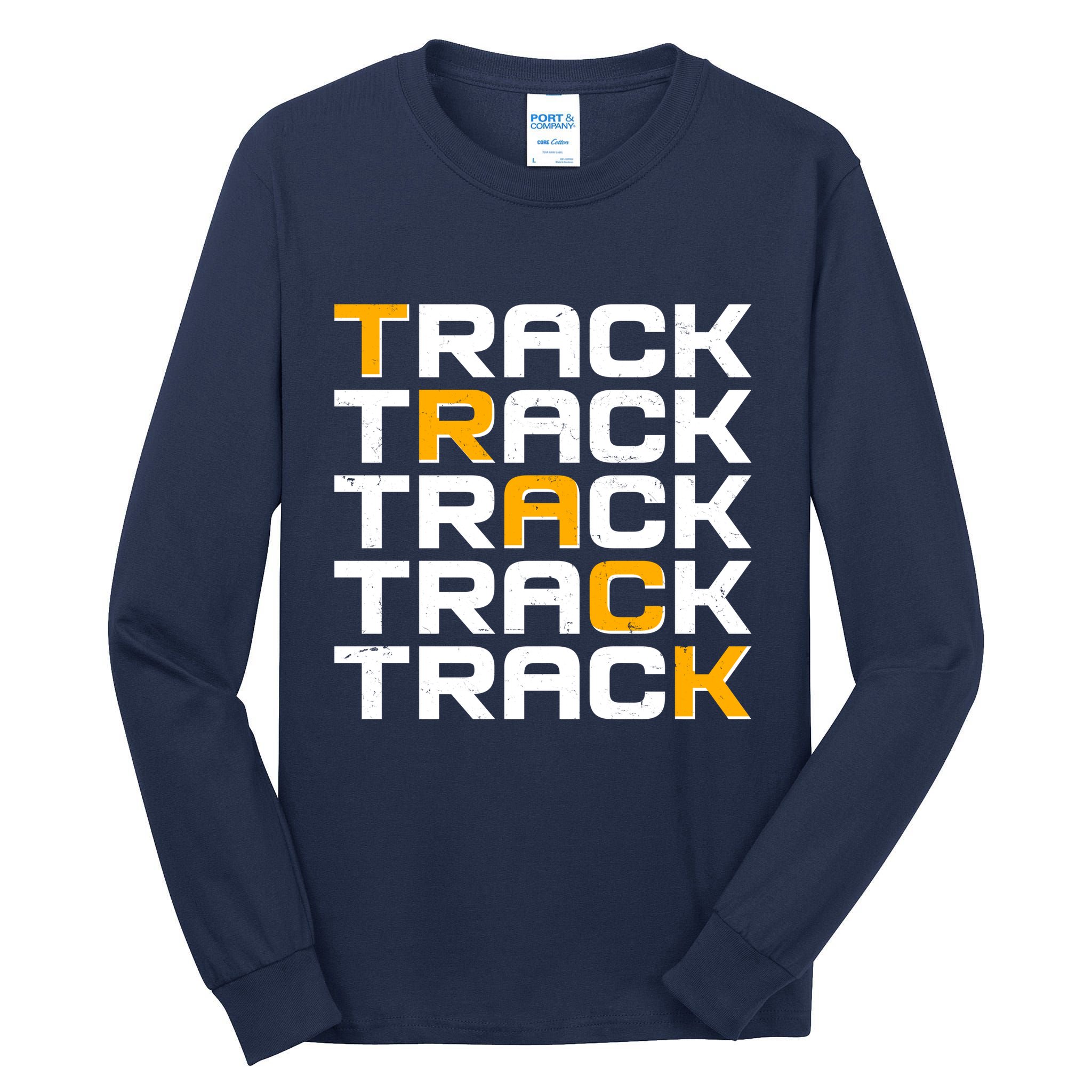 Cool Modern Track & Field Pattern Tall Long Sleeve T-Shirt