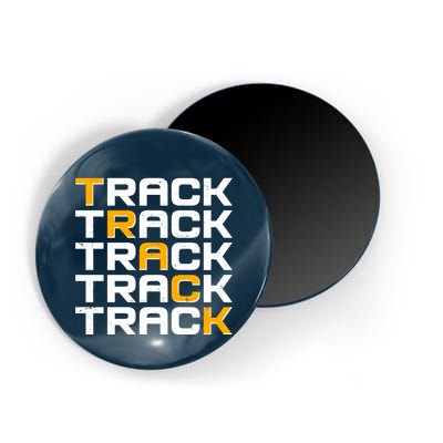 Cool Modern Track & Field Pattern Magnet
