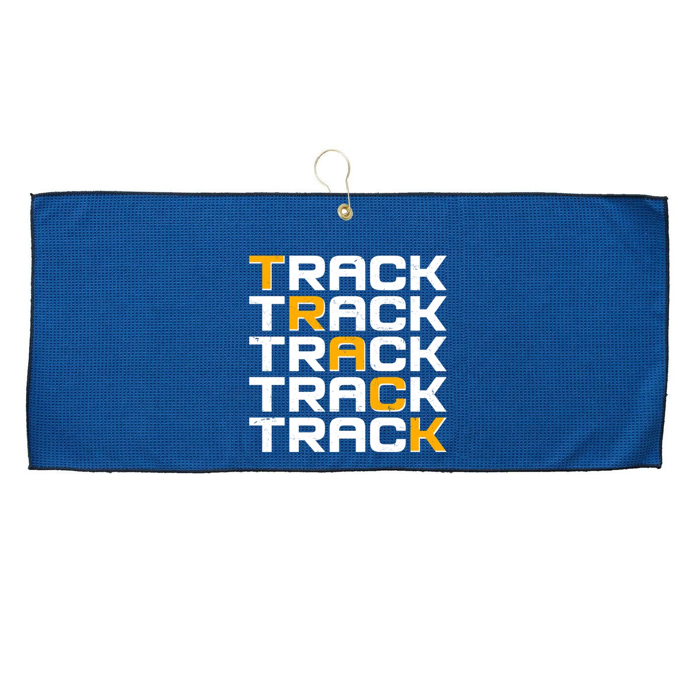 Cool Modern Track & Field Pattern Large Microfiber Waffle Golf Towel