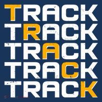 Cool Modern Track & Field Pattern Poster