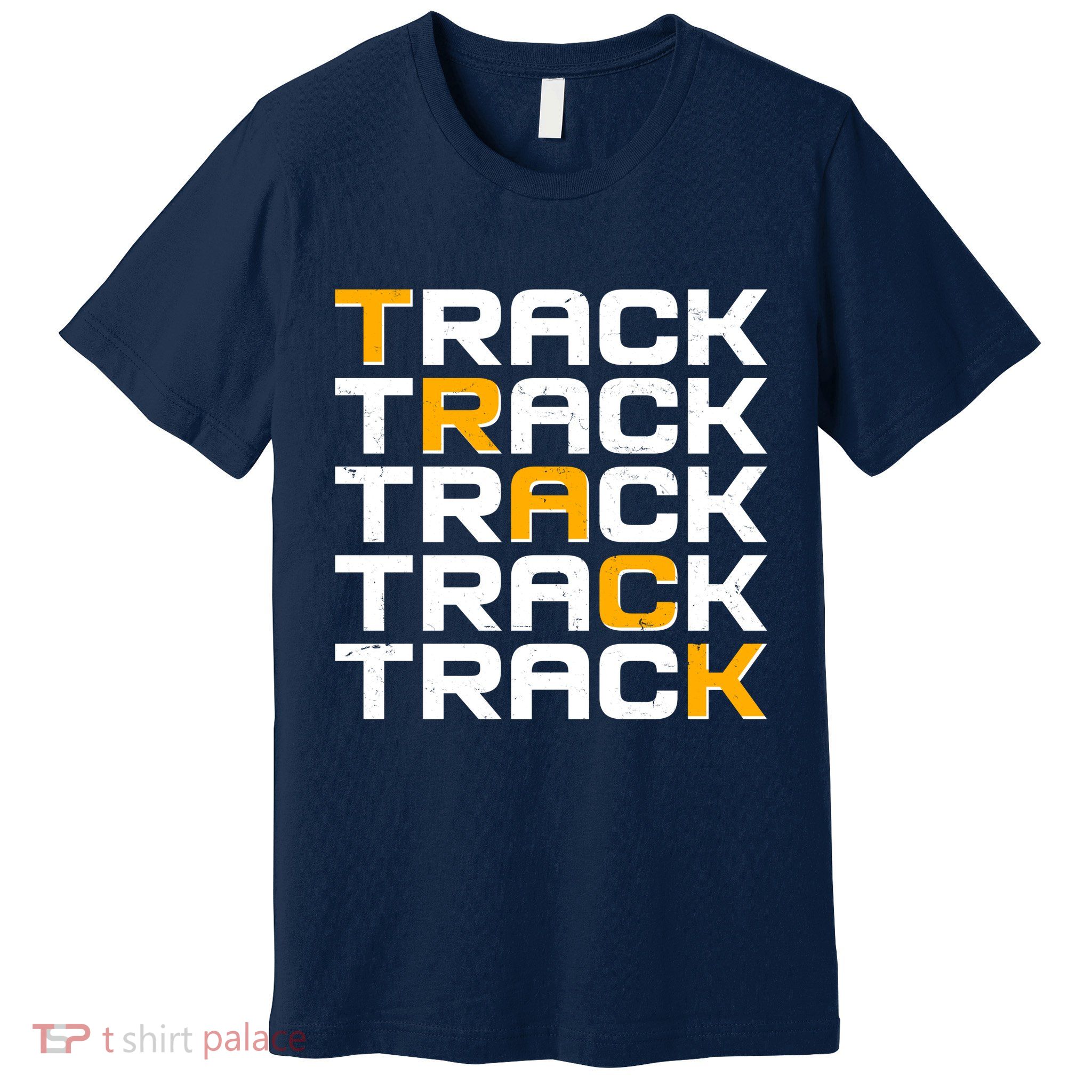 Cool Modern Track & Field Pattern Premium T-Shirt