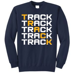 Cool Modern Track & Field Pattern Tall Sweatshirt