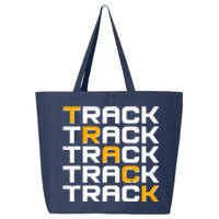 Cool Modern Track & Field Pattern 25L Jumbo Tote