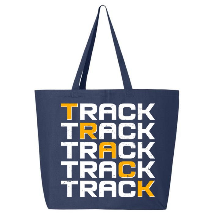 Cool Modern Track & Field Pattern 25L Jumbo Tote