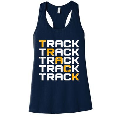 Cool Modern Track & Field Pattern Womens Tank Top