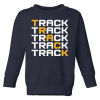 Cool Modern Track & Field Pattern Toddler Sweatshirt