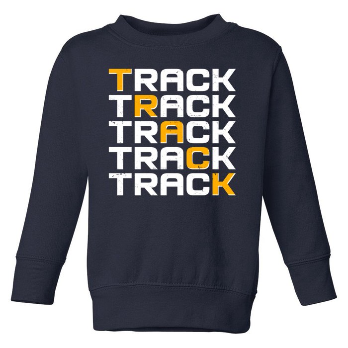 Cool Modern Track & Field Pattern Toddler Sweatshirt