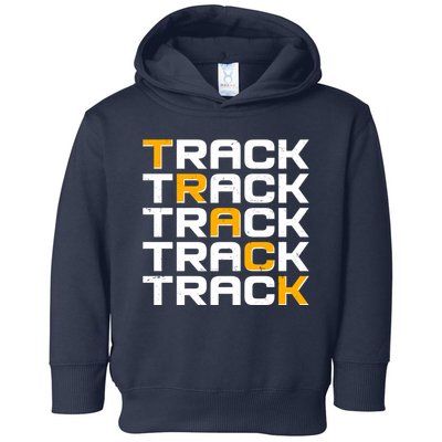 Cool Modern Track & Field Pattern Toddler Hoodie