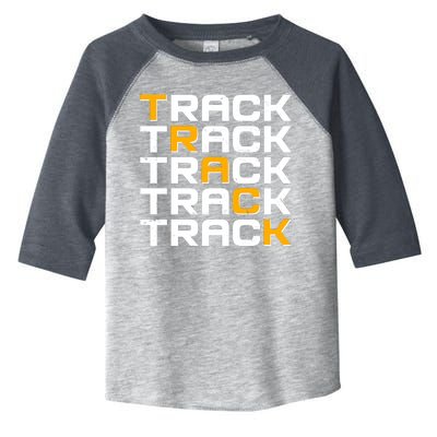 Cool Modern Track & Field Pattern Toddler Fine Jersey T-Shirt