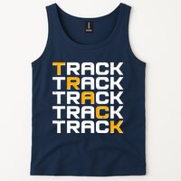 Cool Modern Track & Field Pattern Tank Top