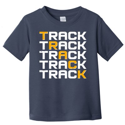 Cool Modern Track & Field Pattern Toddler T-Shirt