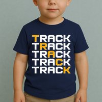 Cool Modern Track & Field Pattern Toddler T-Shirt